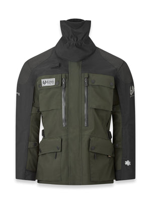 Belstaff Long Way Up Long Way Men's Motorcycle Jacket Gore-Tex Pro 3L Olive - Salt Flats Clothing