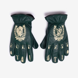 MacLeod Motor Co Hold Fast Gloves - Green - Salt Fats Clothing