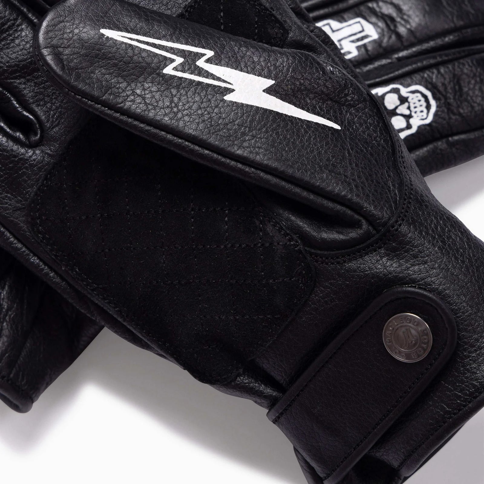 MacLeod Motor Co Memento Mori Gloves - Black - Salt Flats Clothing