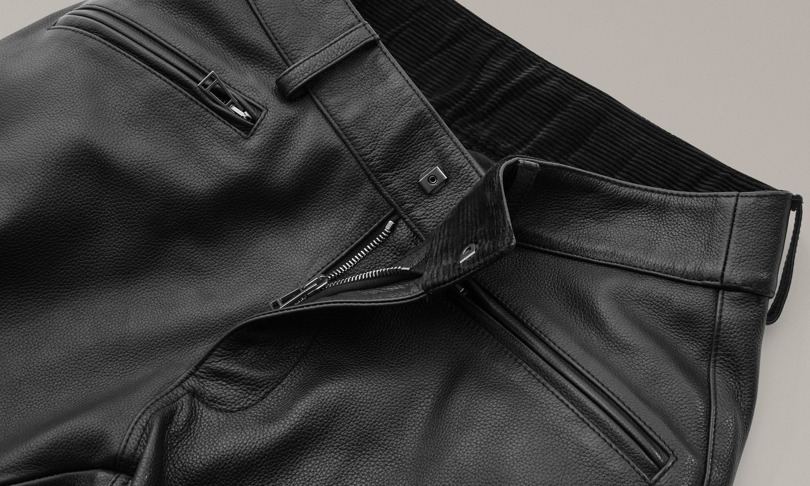 Belstaff McGregor Men's Leather Trouser Black - Salt Flats Clothing
