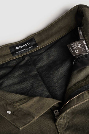 Pando Moto Mark AAA Men's Jean - Olive - Salt Flats Clothing