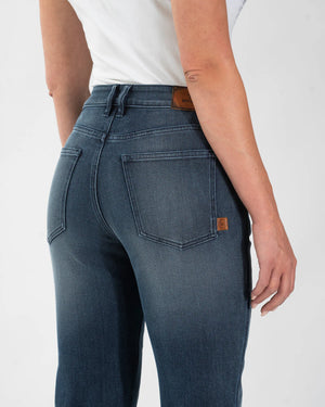 Rokker Rokkertech Ladies Mid-Rise Straight Motorcycle Jeans - Blue - Salt Flats Clothing