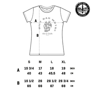 Oily Rag Ladies Moto Skull T'Shirt