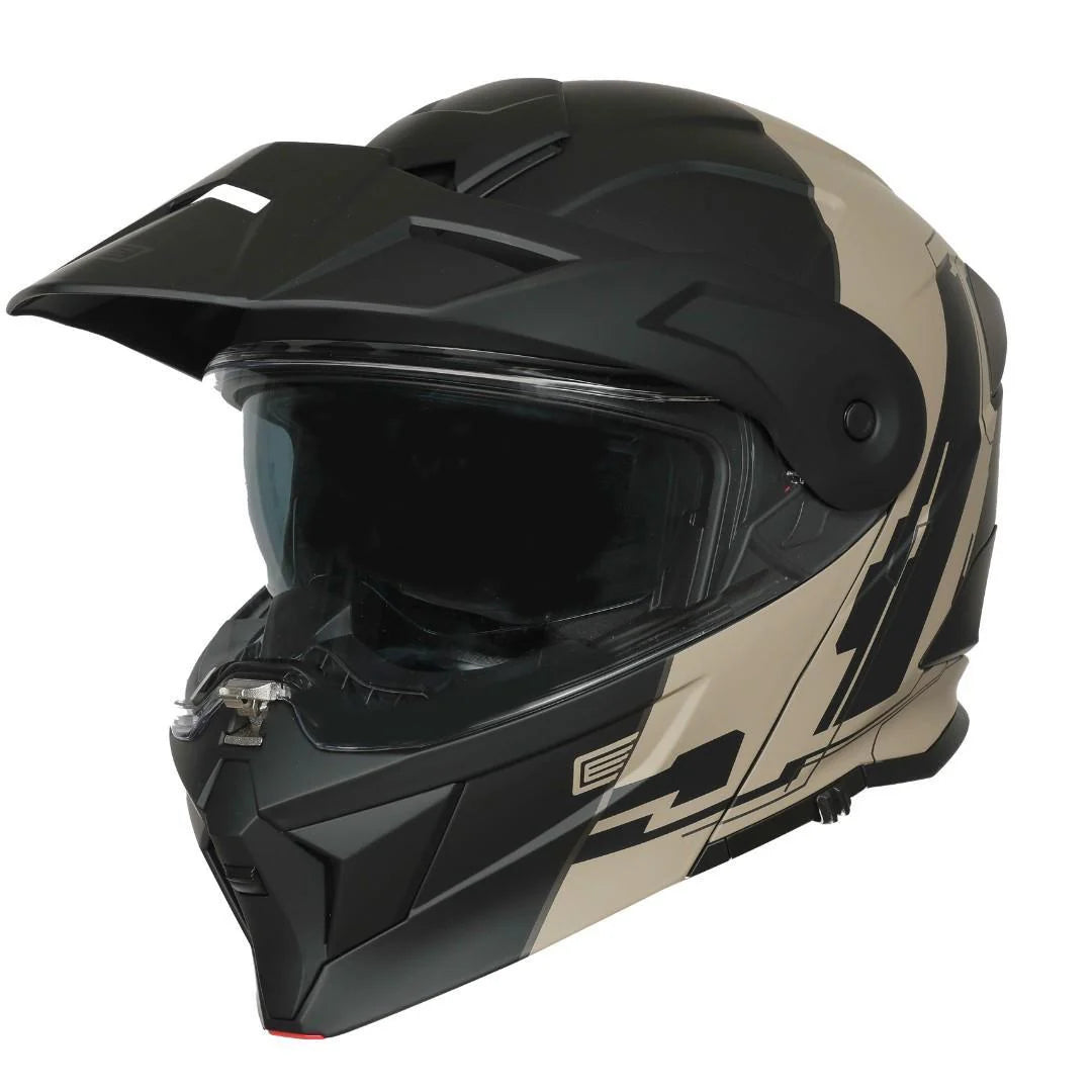 Origine Adventure 22.06 Full Face Flip Helmet - Cyborg Sand Black - Salt Flats Clothing