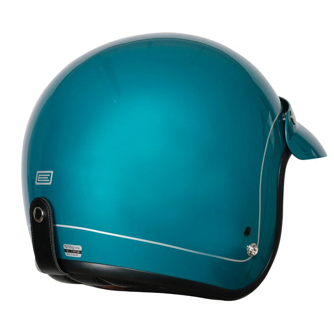 Origine Primo 22.06 Open Face Helmet - Gloss Teal - Salt Flats Clothing