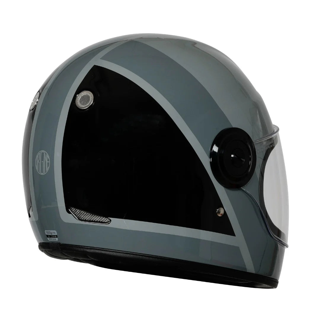 Origine Vega 22.06 Full Face Helmet - Strong Gloss Grey - Salt Flats Clothing