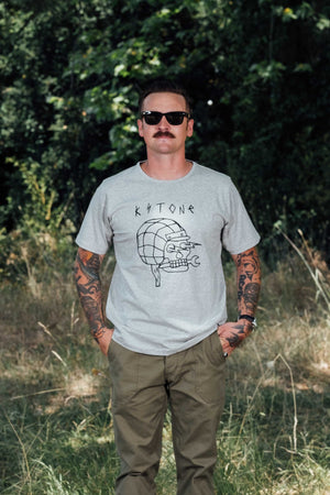 Kytone Outline Grey T'Shirt - Salt Flats Clothing