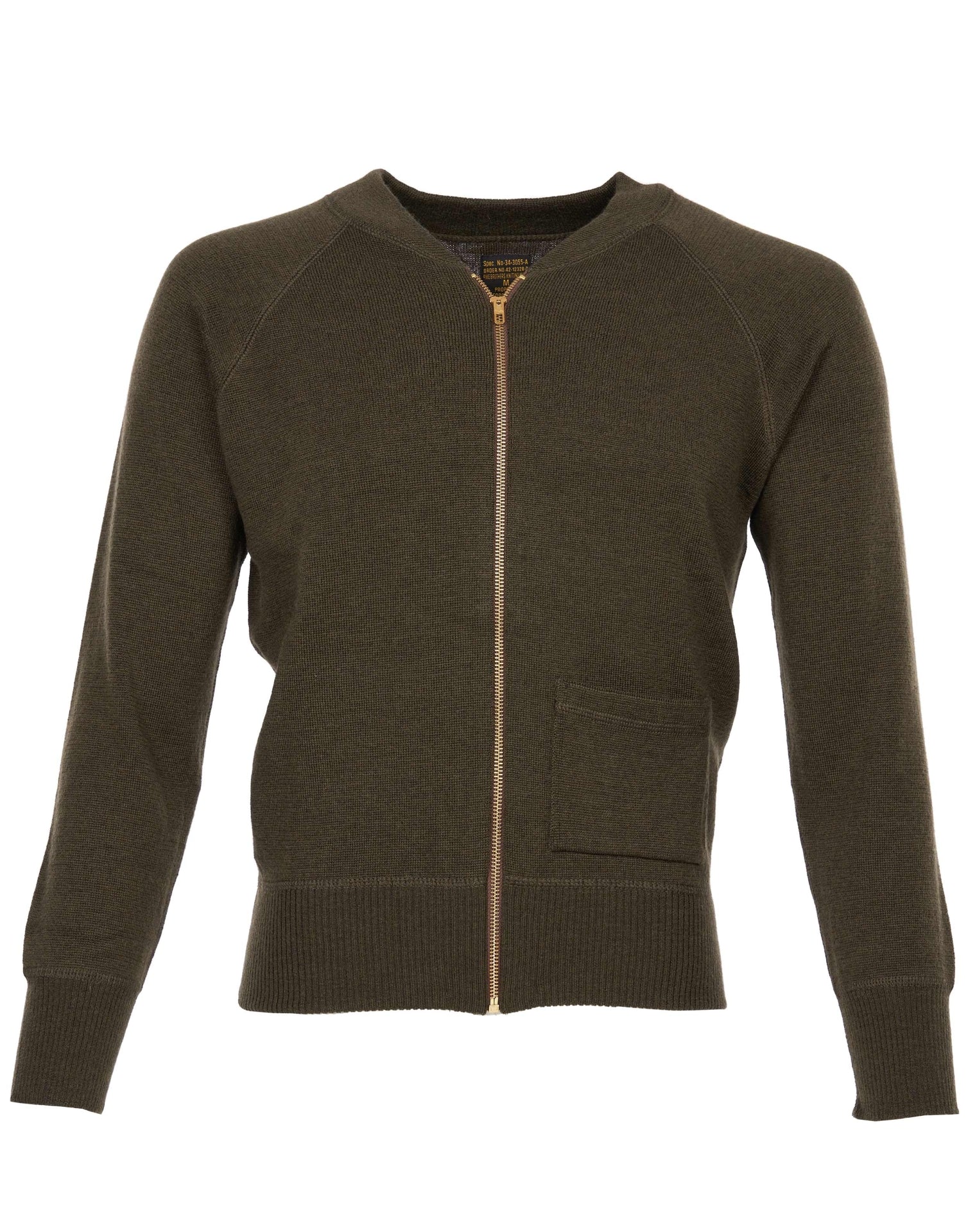 Pike Brothers 1943 C2 Sweater - Olive Drab - Salt Flats Clothing