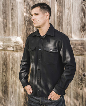 Pike Brothers 1943 CPO Shirt - Black Wool - Salt Flats Clothing