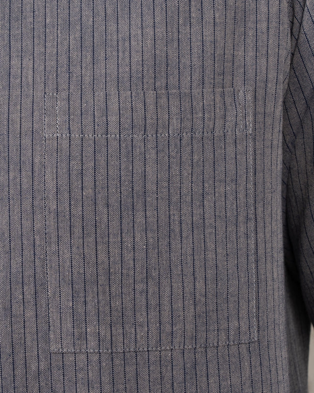 Pike Brothers 1923 Buccanoy Shirt - Grey Striped - Salt Flats Clothing