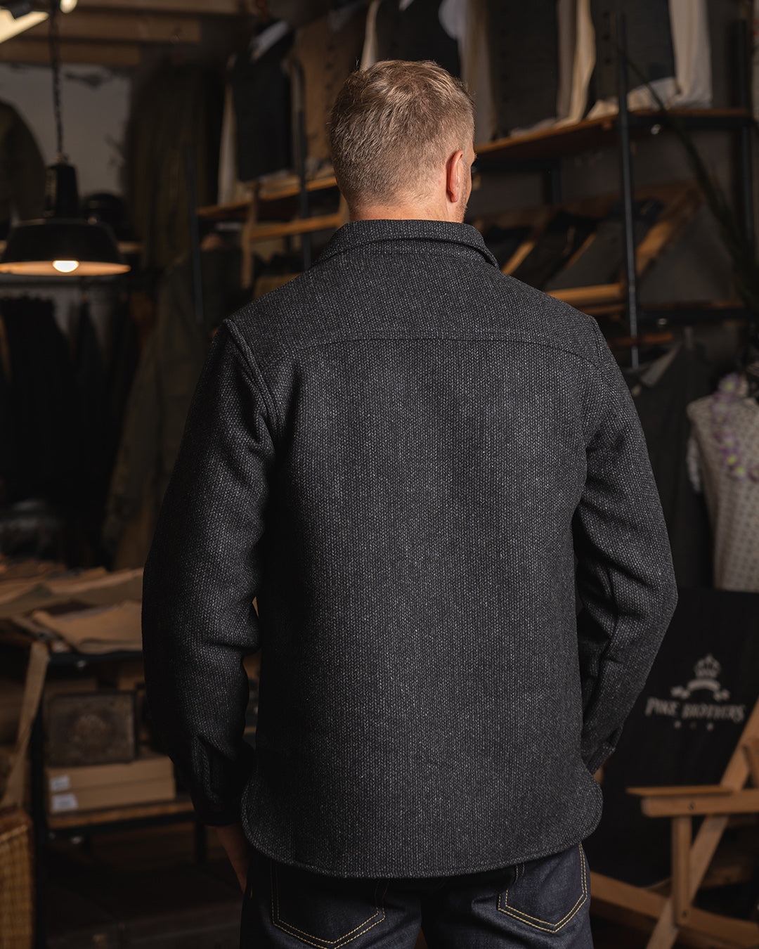 Pike Brothers 1943 CPO Wool Shirt - Atlanta Grey - Salt Flats Clothing