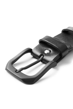 Pando Moto Himo 3 Full Grain Leather Belt 115 cm - Black - Salt Flats Clothing