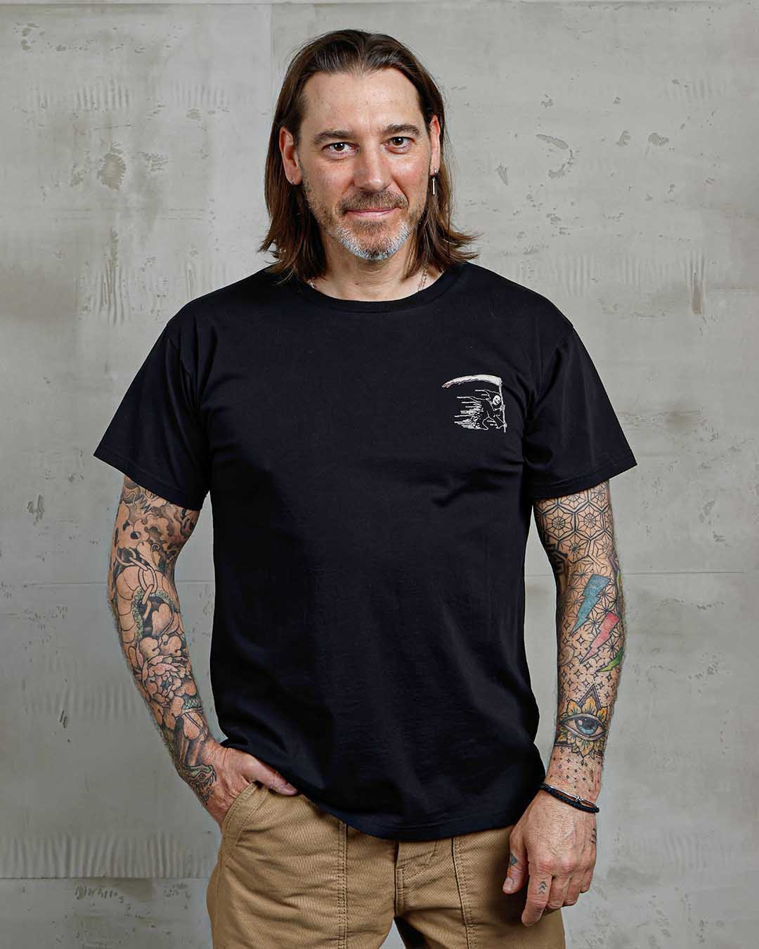 Pike Brothers 1969 Sports Grim Reaper Men's T'Shirt - Black - Salt Flats Clothing