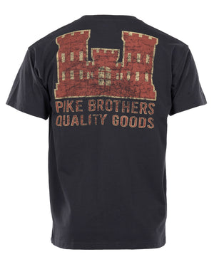 Pike Brothers 1969 Red Castle Logo Sports Tee - Salt Flats Clothing
