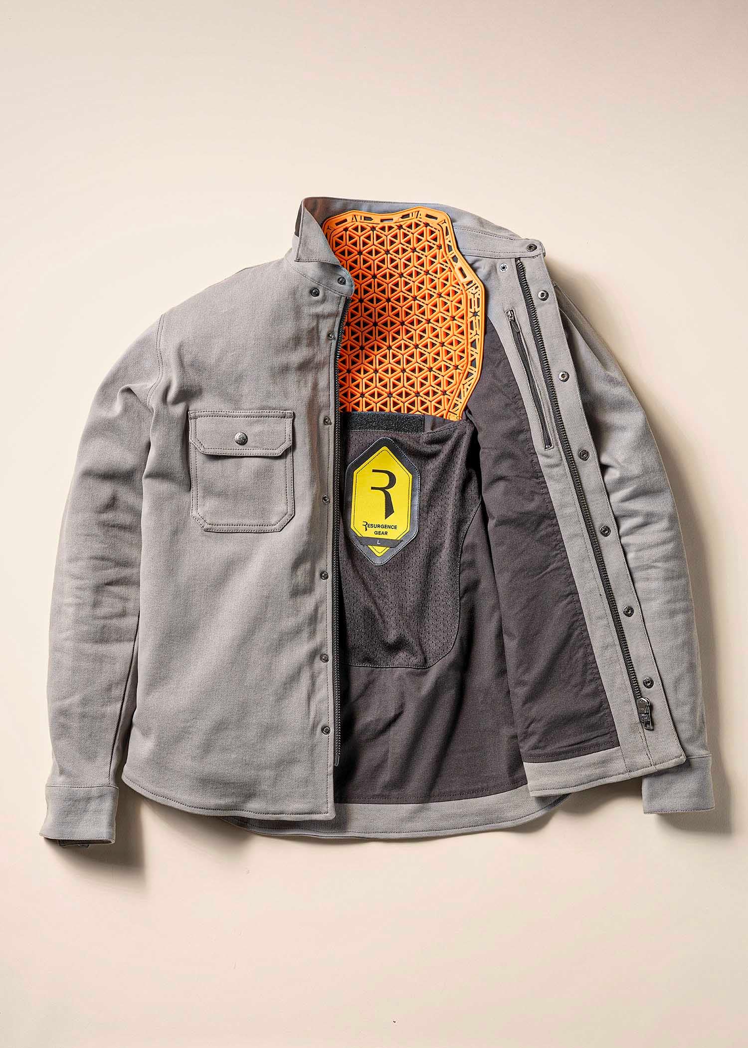 Resurgence Gear Kingston AAA Men's Motorcycle Riding Shirt - Charcoal