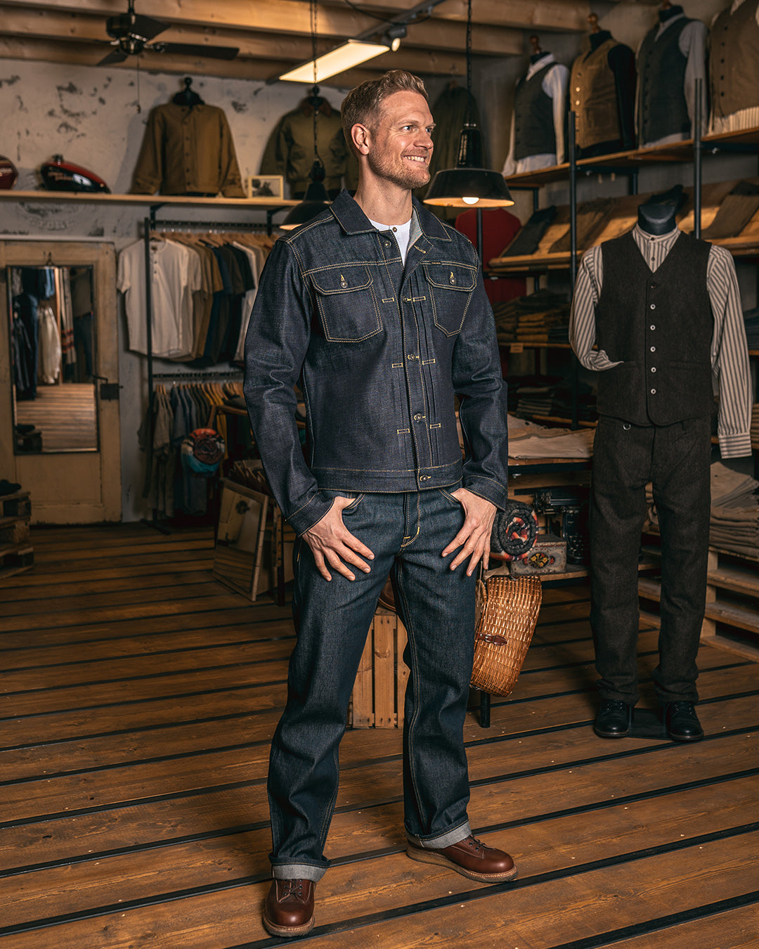 Pike Brothers 1958 Roamer Jacket 15oz - Indigo - Salt Flats Clothing