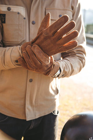 Age of Glory Rover Men's CE Gloves - Caramel Suede - Salt Flats Clothing