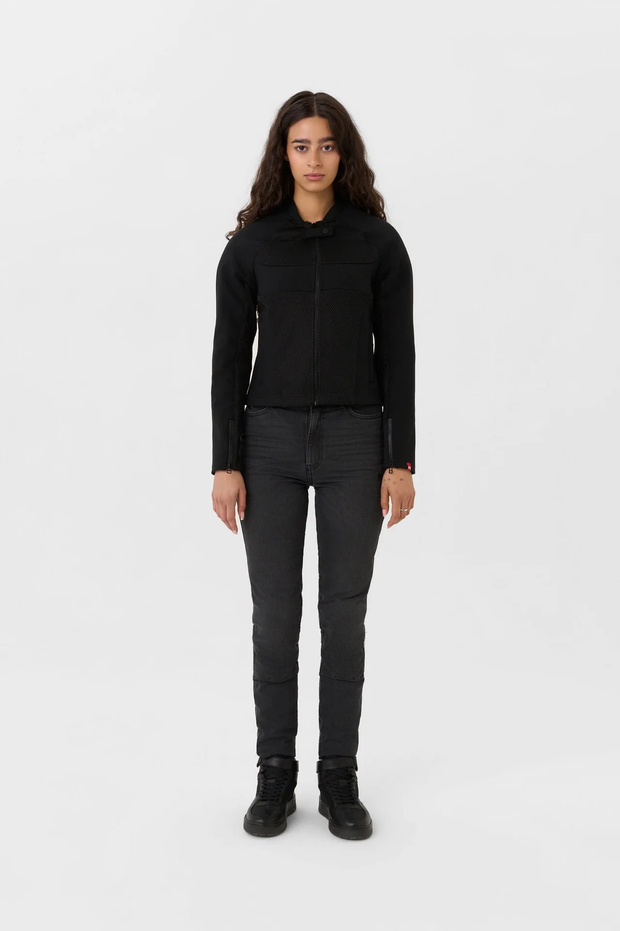 Pando Moto Stealth AAA Ladies Jacket - Black Salt Flats Clothing
