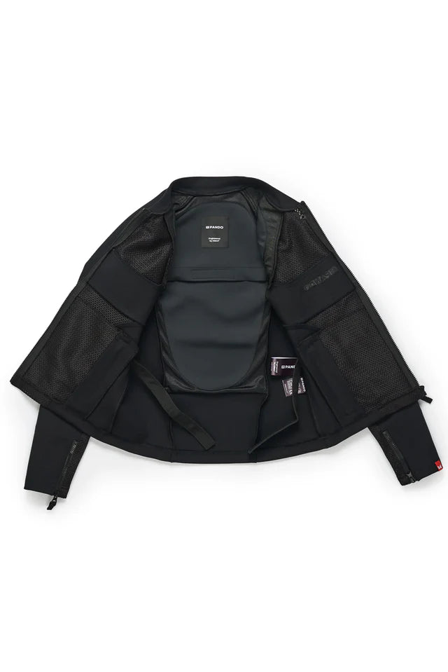 Pando Moto Stealth AAA Ladies Jacket - Black - Salt Flats Clothing