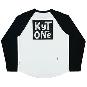 Kytone Stamp White/Black LS T'Shirt - Salt Flats Clothing