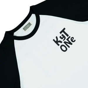 Kytone Stamp White/Black LS T'Shirt - Salt Flats Clothing