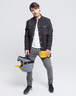 ByCity Bull Men's Motorcycle Jeans - Grey - Salt Flats Clothing