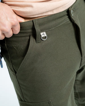 ByCity Mixed Slim III Men's Motorcycle Cargo Pants - Green - Salt Flats Clothing