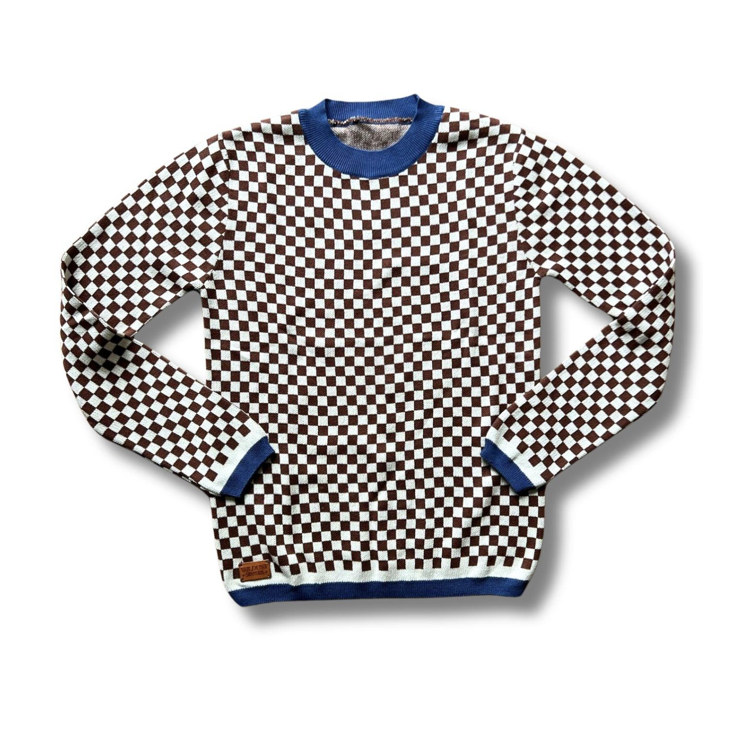 Wildust Sisters Vintage Racing Jumper - Brown/Blue - Salt Flats Clothing