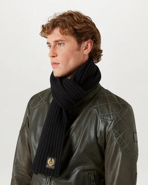 Belstaff Watch Scarf - Black - Salt Flats Clothing