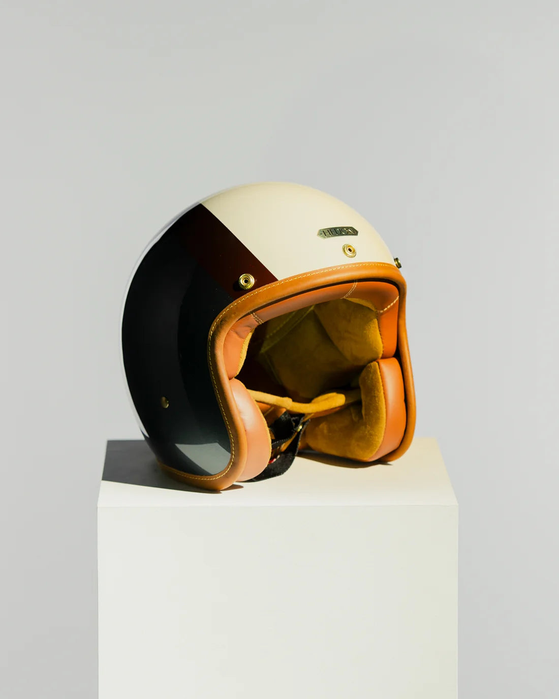 Hedon Hedonist ECE 06 Open Face Motorcycle Helmet - Eastwood - Salt Flats Clothing