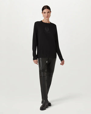 Belstaff Long Sleeve Ladies Merino Base Layer - Black - Salt Flats Clothing