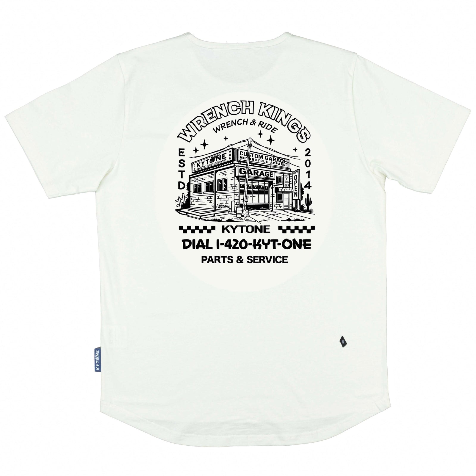 Kytone Wrench Kings Men's T'Shirt - Ecru - Salt Flats Clothing