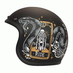 DMD Jet Retro Helmet R22-06 - Cards - Salt Flats Clothing