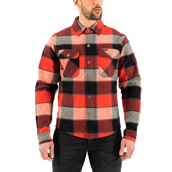 Rokker Boulder Rider Shirt - Red/Black/White - Salt Flats Clothing