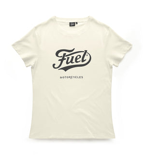 Fuel Motorcycles T'Shirt - Cream - Salt Flats Clothing