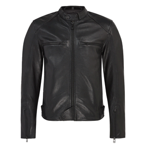 Belstaff Broughton Men's Waxed Leather Jacket - Black - Salt Flats Clothing
