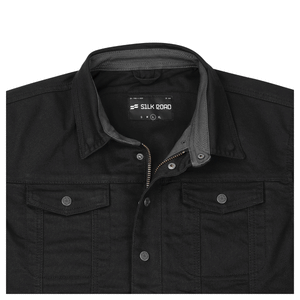 Silk Road Scout Men's Textile Jacket - Charcoal Black - Salt Flats Clothing