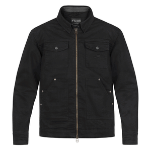 Silk Road Utility Men's Textile Jacket - Charcoal Black - Salt Flats Clothing