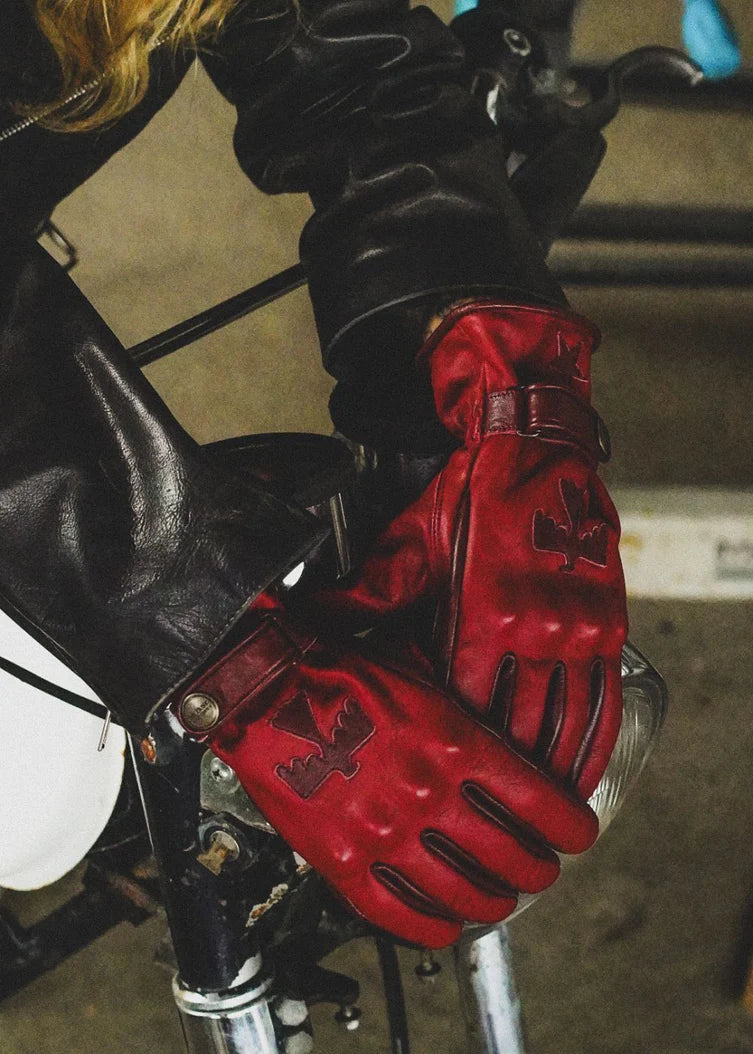 Wildust Sisters Sunclaw Gloves with Knuckle Armour - Red - Salt Flats Clothing