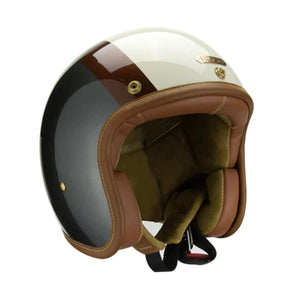 Hedon Hedonist ECE 06 Open Face Motorcycle Helmet - Eastwood - Salt Flats Clothing