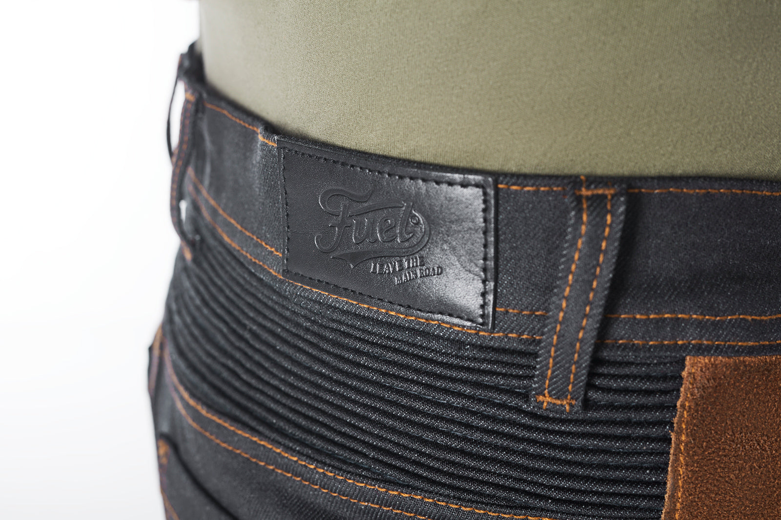 Fuel Motorcycles Sergeant 2 Trousers - Waxed Denim - Salt Flats Clothing