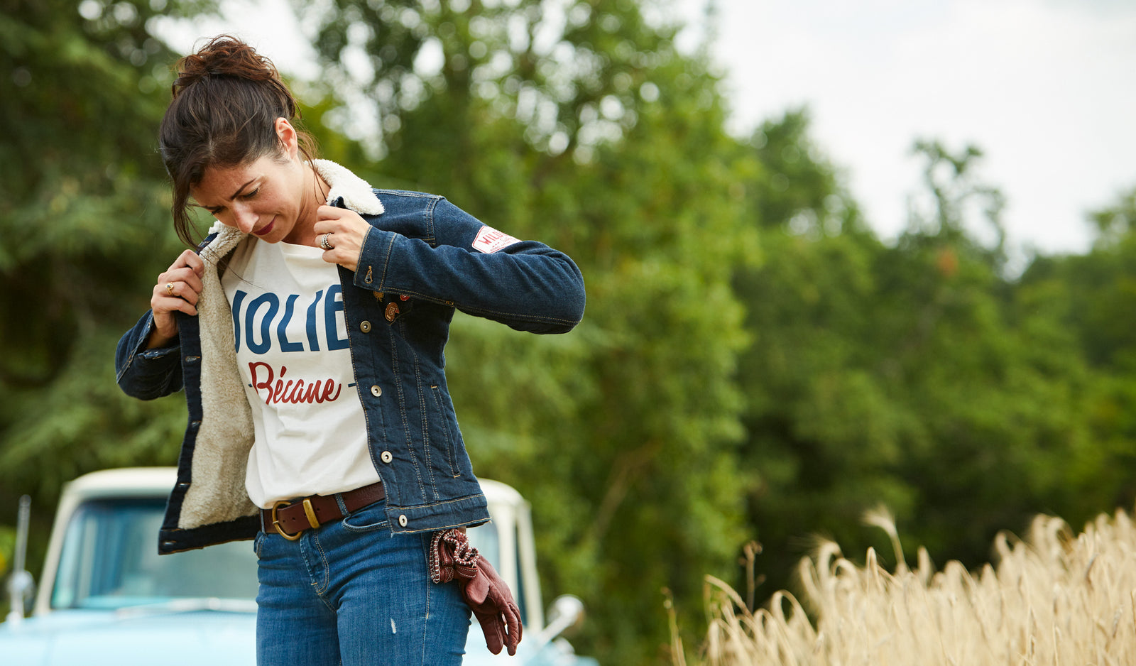 Wildust Sisters Denim Sherpa Jacket - Salt Flats Clothing