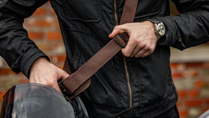 Wentworth Goods Co Wax Cotton Helmet Sling - Brown