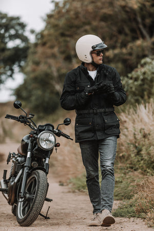 Garibaldi Heritage 1972 Black Wax Cotton Look Mens Jacket CE - Salt Flats Clothing - Freddie Dobbs