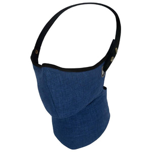 Rare Bird London MKII Linen Summer Face Polution Mask - Blue