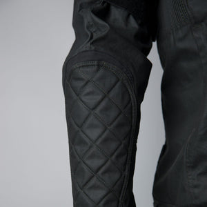 ByCity Mens Belfast Green Waxed Cotton Motorcycle Jacket