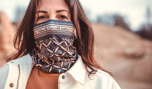 Wildust Sisters Epic Black Bandana Tube Neck Warmer - Salt Flats Clothing