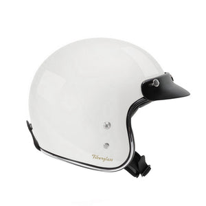 Garibaldi G02X Open Face Vintage Helmet - Pearl White
