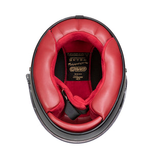 Garibaldi G07X Full Face Vintage Helmet - Matt Grey - Salt Flats Clothing