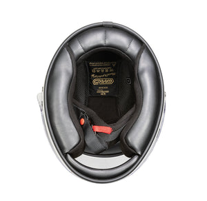 Garibaldi G07X Full Face Vintage Helmet - Graphics Matt White - Salt Flats Clothing